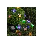 Садовая гирлянда ЭРА ERASF22-15 на солнечной батарее, Бабочки, 20 LED, 5.8 м Б0053364 (артикул 20234758) – фото 1