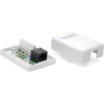 Настенная розетка 1 порт RJ-45, категория 6, белая, TWT-SM1-45/6-WH (артикул 16466504) – фото 1