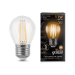 Лампа Gauss LED Filament Шар E27 11W 720lm 2700K 105802111 (артикул 15869274) – фото 1