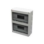 Шкаф открытой установки на 24 автомата Экопласт 355х275х108мм IP65 46424 (артикул 16418089) – фото 1
