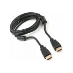 Кабель HDMI Cablexpert 1.8м v2.0 19M/19M черный позолоченные разъемы экран 2 ферритовые кольца пакет CCF2-HDMI4-6 (артикул 19968028) – фото 1