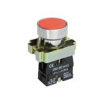 Кнопка управления IEK, LAY5-BA41, без подсветки, красная BBT60-BA-K04 (артикул 15167264) – фото 1
