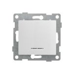 Выключатель GUSI ELECTRIC Bravo 1 клавиша, индикатор, СУ, 10А, 250В, белый С10В18-001 (артикул 16032807) – фото 1