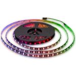 Комплект адресной ленты Apeyron 24В, 14,4Вт/м, smd5050, 60д/м, IP65,подложка 10мм (черная), 5м, RGB/ 10-98 (артикул 21194710) – фото 1