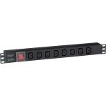 Блок розеток ExeGate ServerPro PDU-19H808 Al-8C13-C14-SW, 19,1U, Алюминий, 8 IEC 320 C13, С14 280854 (артикул 17619294) – фото 1