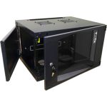 Настенный шкаф TWT Next, 12U 550x600, стеклянная дверь, черный CBWNG-12U-6x6-BK (артикул 16102159) – фото 1