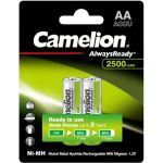 Аккумулятор Camelion NH-AA2500ARBP2 AA-2500mAh, Ni-Mh, Always Ready, BL-2, 1.2В 11006 (артикул 15279027) – фото 1