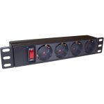 Блок розеток TWT 10 4 шт., 10A 250V, без шнура питания PDU10-10A4P (артикул 16102359) – фото 1