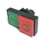 Головка двойной кнопки Briswik 22мм подсветка выступающая КМЕ 91Л IP40 LAY4-EW84.BR (артикул 19644876) – фото 1