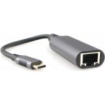 Сетевой адаптер Cablexpert USB-C (вилка) в Гигабитную сеть Ethernet (RJ-45), A-USB3C-LAN-01 (артикул 21559816) – фото 1