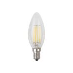 Светодиодная лампа ЭРА F-LED B35-7W-827-E14 филамент, свеча, теплый Б0027942 (артикул 15882066) – фото 1