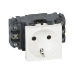 Розетка Legrand Mosaic 2М 2P+Т нем.стд. 077601 (артикул 18107827) – фото 1