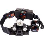 Налобный аккумуляторный фонарь Ultraflash E156 3,7В черный 3LED, 5 Вт, фокус, 2 аккумулятора 4 режима 14660 (артикул 20226352) – фото 1