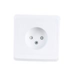 Розетка Schneider Electric 1-м СП Этюд 16А IP20 защитные шторки, без заземления, белая PC16-002B (артикул 15873816) – фото 1
