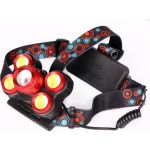Налобный фонарь Ultraflash E160 (аккумулятор 3,7В, черный, 5LED, 5 Вт, фокус, 2 ак. 4 режима, бокс са) 14681 (артикул 20661736) – фото 1