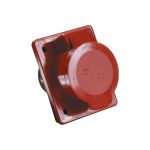 Скрытая розетка IEK 424 3Р+РЕ, 32А, 380В, IP44, ИЭК PSR42-032-4 (артикул 15164597) – фото 1
