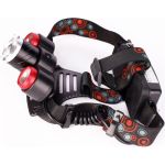 Налобный фонарь Ultraflash E146 (аккумулятор 3,7В, черный, 3LED, 5 Вт, фокус, 2 ак. 4 режима, бокс са) 14684 (артикул 20661688) – фото 1