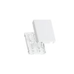 Корпус настенной оптической розетки NIKOMAX, до 2 портов SC или LC, белый NMF-WO2-BLANK-CP-WT (артикул 16394775) – фото 1