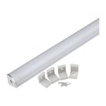 Профиль для светодиодной ленты Uniel с матовым экраном SILVER/FROZEN 200 POLYBAG UFE-K06 UL-00005028 (артикул 19566918) – фото 1