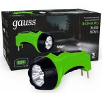 Ручной фонарь Gauss модель GFL105 7LED 60lm lead acid 700mAh LED 1/12/72 GF105 (артикул 18342829) – фото 1