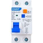 Дифференциальный автоматический выключатель CHINT, NXBLE-63Y, 1P+N, 16А, 30mA, электронный тип AС, характеристика С, 4.5kA 105542 (артикул 17520948) – фото 1