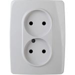 Розетка ЭРА 12-2107-01 2X2P, 16A-250В, IP20, 12, белый Б0031238 (артикул 15981033) – фото 1