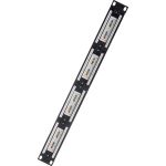 Патч панель SYSMATRIX, 1U 24 порта RJ 45 кат 5e Dual IDC неэкранированная 5PP2402U106 (артикул 16441871) – фото 1