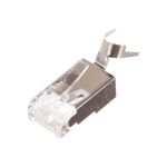 Коннектор RJ-45 TWT FTP 8P8C категория 6А, экранированный, универсальный, со вставкой PL45/S-8P8C-6A (артикул 16102493) – фото 1