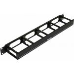 Кабельный организатор с пластиковыми кольцами Hyperline, CM-1U-5R-PL-COV, с крышкой, 19"", 1U 430223 (артикул 16521770) – фото 1