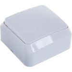 Выключатель Smartbuy 1-клавишный 10А белый Юпитер SBE-03w-10-SW1-0 (артикул 16052134) – фото 1