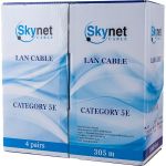 Кабель SkyNet Light FTP outdoor 4x2x0,46, медный, FLUKE TEST, кат.5e, однож., 305 м, box, черный CSL-FTP-4-CU-OUT (артикул 15932912) – фото 1