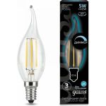 Лампа Gauss LED Filament Свеча на ветру dimmable E14 5W 450lm 4100K 104801205-D (артикул 15869285) – фото 1