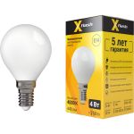 Светодиодная лампочка X-Flash XF-E14-FLM-P45-4W-4000K-230V арт.48151 (артикул 16530894) – фото 1