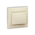 Выключатель IEK KVARTA 1кл ВС10-1-0-ККм-44 10А IP44 крем. KV-V10-10-44-K33 (артикул 21361264) – фото 1