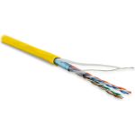 Кабель Hyperline FUTP4-C5E-P26-IN-LSZH-YL-100 100 м витая пара, экранированная F/UTP 243617 (артикул 16522266) – фото 1