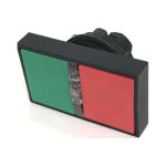 Головка двойной кнопки Briswik 22мм подсветка КМЕ 81Л IP40 LAY4-EW83.BR (артикул 19644738) – фото 1