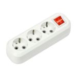 Колодка IN HOME УЗВ-3-GRAND трехместная с выключателем и заземлением 5230 4690612035284 (артикул 18508447) – фото 1