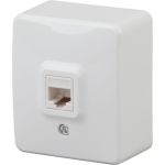 Телефонная розетка ЭРА 11-3202-01 RJ11, ОУ, IP20, Эксперт, белый Б0020727 (артикул 15980752) – фото 1
