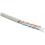 Кабель Hyperline UUTP4-C6-S23-IN-PVC-GY-305, 305 м, витая пара, неэкранированная, U/UTP, категория 6, 4 пары, 23 AWG, одножильный solid, с разделителем, PVC, 20 град, 75 град (артикул 15559952) – фото 1