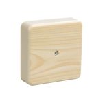Распаячная коробка IEK КМ для о/п 100x100x29мм сосна UKO10-100-100-029-K34-E (артикул 21451060) – фото 1