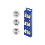 Светодиодный фонарь-подсветка REV, самоклеящийся, Pushlight, 3Pack, белый 29098 8 (артикул 16122417) – фото 1