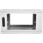 Телекоммуникационный настенный шкаф ЦМО 19"", 9U, дверь стекло, сварной, серый ШРН-9.480 (артикул 16301389) – фото 1