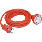 Шнур IEK УШ-01РВ оранжевый, с вилкой и розеткой, 2P+PE, 3х1,0, 5метров WUP10-05-K09-N (артикул 16306696) – фото 1