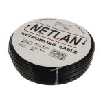 Кабель NETLAN U/UTP 4 пары, категория 5e, внешний, PE до -40C, черный, 100м EC-UU004-5E-PE-BK-1 (артикул 16198198) – фото 1