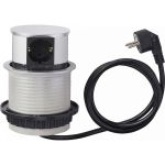 Выдвижной встраиваемый розеточный блок GTV на 3 EURO розетки и 2 USB AE-BPW3S100U-53 (артикул 18615631) – фото 1