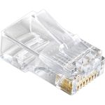 Коннектор RJ-45 ExeGate Категории 5 V 8P8C под одножильный кабель 100шт 158091 (артикул 17619330) – фото 1