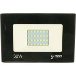 Светодиодный прожектор Gauss Elementary 30W 2100lm IP65 6500К черный ПРОМО 613100330P (артикул 16233557) – фото 1
