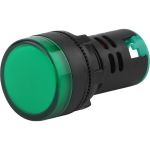Лампа ЭРА AD22DS(LED)матрица, d=22мм, зеленый, 12В, AC/DC, 10/1000/12000 Б0045605 (артикул 16453007) – фото 1