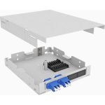 Оптический кросс TopLAN на DIN-рейку, одномодовый, укомплектованный КРНМ-Top-04LC/U-OS2-GY-DIN (артикул 16429302) – фото 1