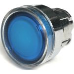 Головка Briswik плоская стальная возврат подсветка 22мм КМЕ 46ЛС синий IP65 ZB4BW6.BR (артикул 19644834) – фото 1